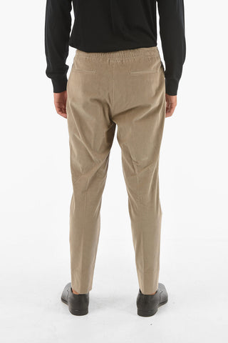 ZZEGNA single pleat corduroy pants