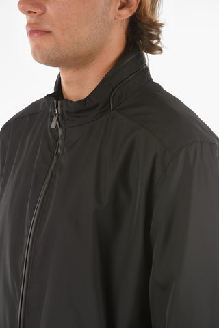 ID Nylon VALENCIA Windbreaker with Eco-Leather Details