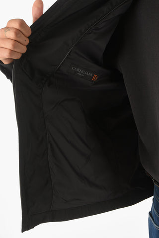 ID Nylon VALENCIA Windbreaker with Eco-Leather Details