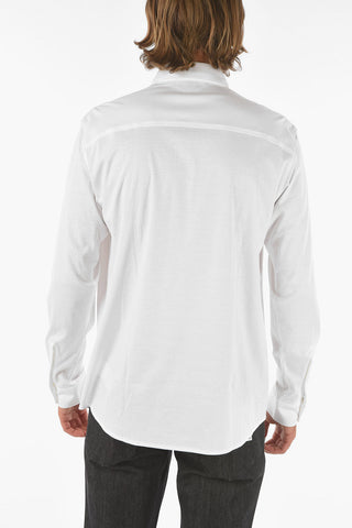 ZZEGNA Camicia collo francese a tinta unita