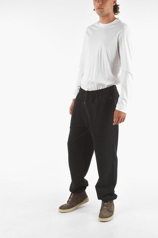 ZZEGNA Drawstring Waist Sweat Joggers