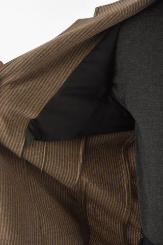 ZZEGNA Wool-blend Single-breasted Blazer with Notched Lapel