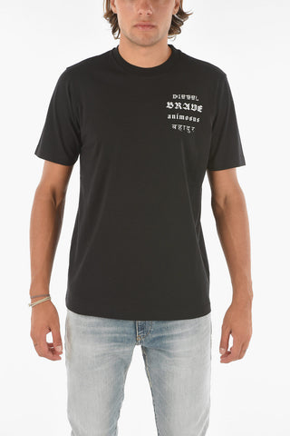 UPCYCLING Crew Neck T-JUST Printed T-Shirt