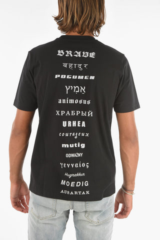 UPCYCLING Crew Neck T-JUST Printed T-Shirt