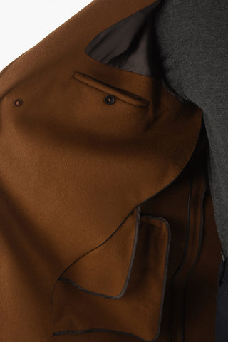 ZZEGNA wool and cashmere chesterfield coat