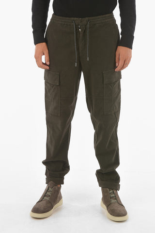 ZZEGNA Cargo Pants with Buttoned Ankles