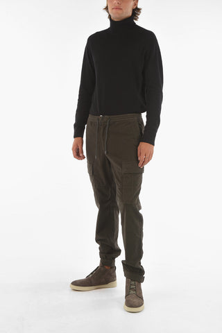 ZZEGNA Cargo Pants with Buttoned Ankles