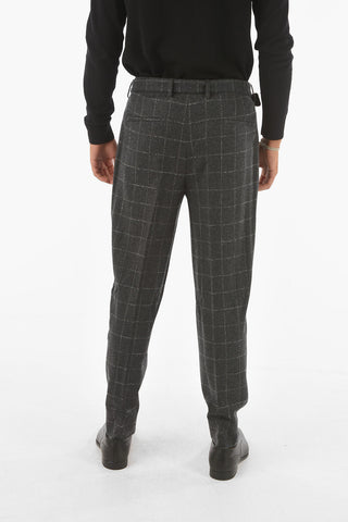 Z ZEGNA Abito Doppiopetto Windowpane Check con Rever a Lancia