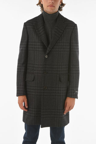Z ZEGNA Single-breasted District Check Coat