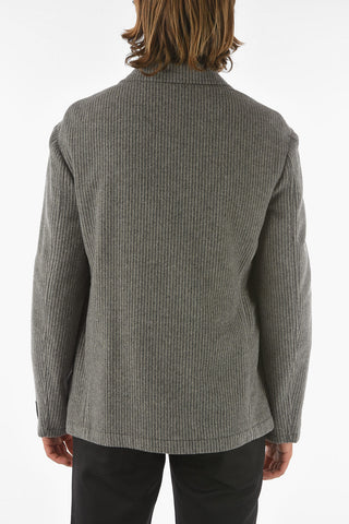 Z ZEGNA Half-lined Striped Wool Blend Blazer