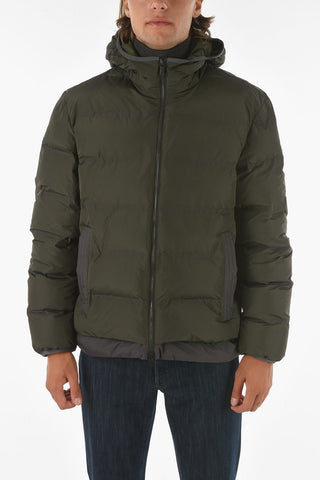 ZZEGNA Two-tone Hooded Bomber