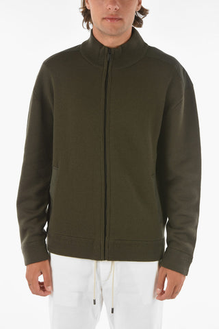 ZZEGNA Zip Closure Wool Cardigan