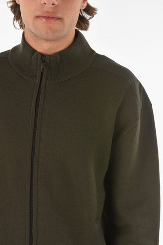 ZZEGNA Zip Closure Wool Cardigan