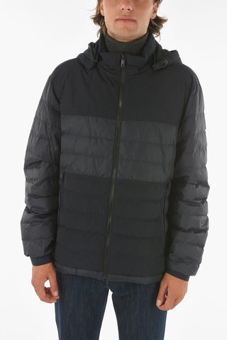 ZZEGNA Bomber with Two-tone Removable Hood