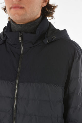 ZZEGNA Bomber with Two-tone Removable Hood