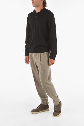 ZZEGNA Wool Polo Neck Sweater
