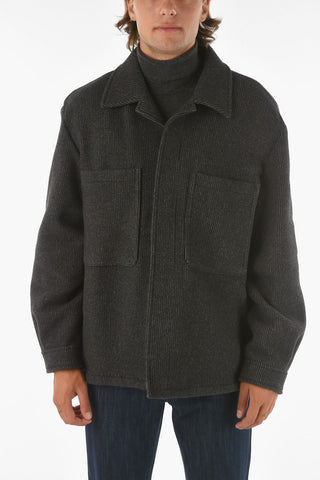 ZZEGNA Cappotto Corto in Misto Lana a 4 Tasche