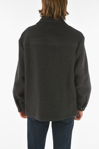 ZZEGNA Wool Blend Short Coat with 4 Pockets