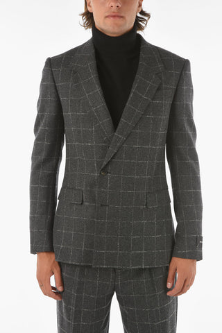 Z ZEGNA Windowpane Check Wool Blend Suit