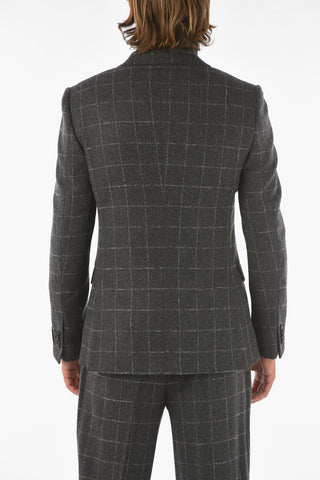 Z ZEGNA Windowpane Check Wool Blend Suit