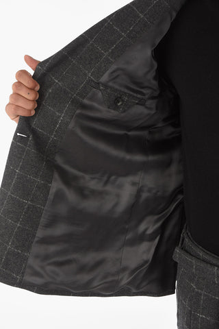 Z ZEGNA Windowpane Check Wool Blend Suit