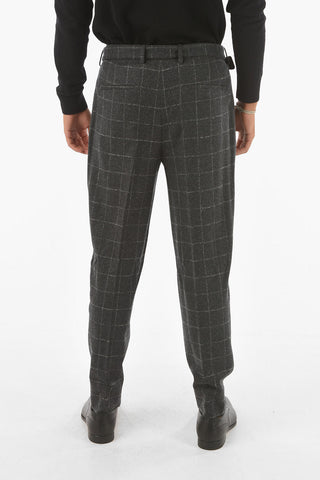 Z ZEGNA Windowpane Check Wool Blend Suit