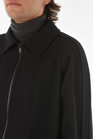 ZZEGNA Wool Blend Overshirt with Side Zip