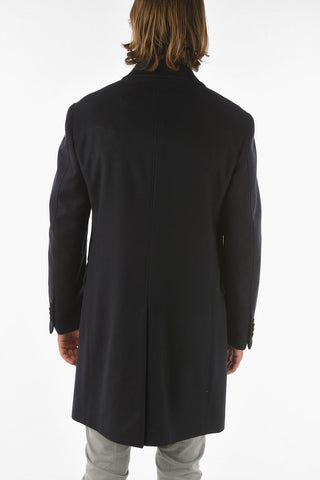 Z ZEGNA Double-breasted Wool and Cashmere Coat