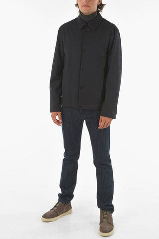 ZZEGNA Technical Fabric Jacket with Side Slits