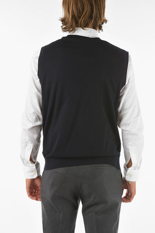 ZZEGNA V-neck Wool Lightweight Vest