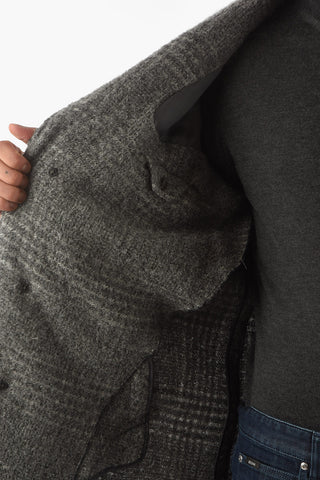 Z ZEGNA District Check Wool Blend Coat