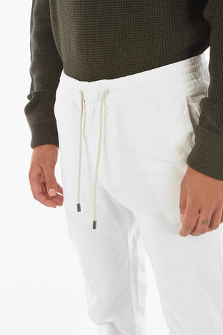 ZZEGNA solid color corduroy pants
