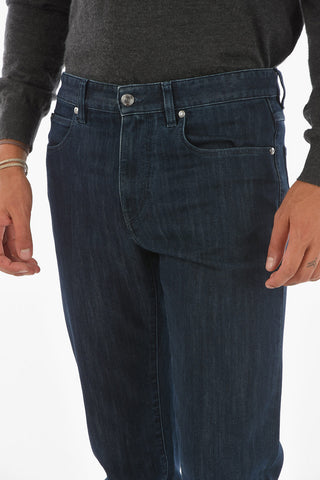 ZZEGNA Dark wash 5-pocket GRAVITY Jeans