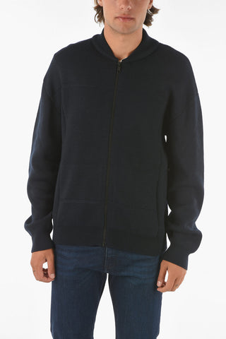 ZZEGNA 2 Pockets Sweater with Zip Closure