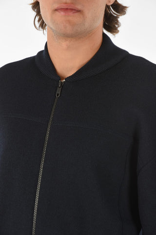 ZZEGNA 2 Pockets Sweater with Zip Closure