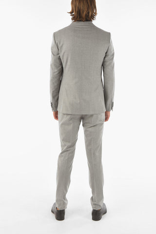 Z ZEGNA 2 Button Flap Pocket Wool Suit