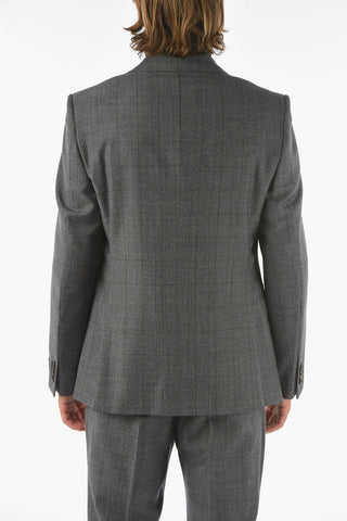 Z ZEGNA 2 Button Notch Lapel District Check Suit