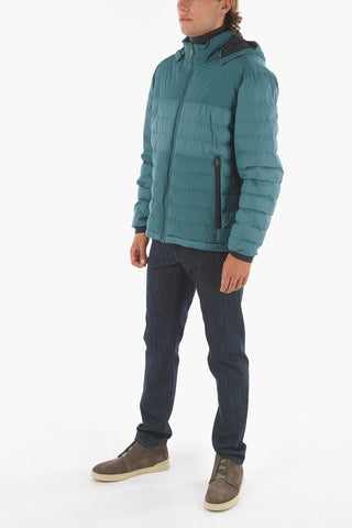 ZZEGNA Bomber with Two-tone Removable Hood