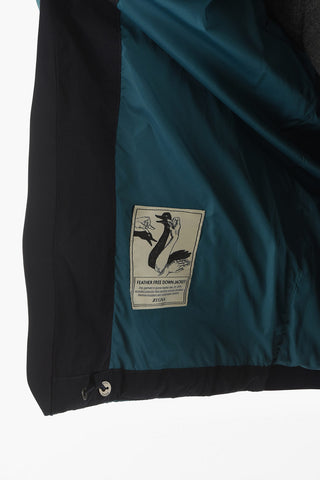 ZZEGNA Bomber with Two-tone Removable Hood