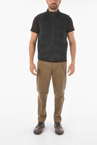 ID Suede Sleeveless Down Jacket