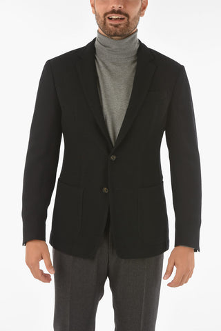 ID blazer in lana vergine due spacchi
