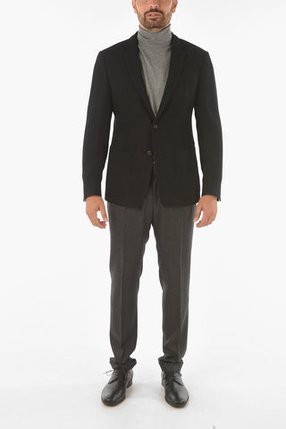 ID blazer in lana vergine due spacchi