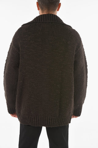 Cardigan in Misto Lana Cucito A Mano
