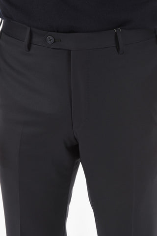 pantalone ad orlo dritto LEADER in lana vergine a vita regolare
