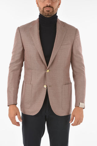 silk and cashmere LEADER SOFT notch lapel 2-button blazer