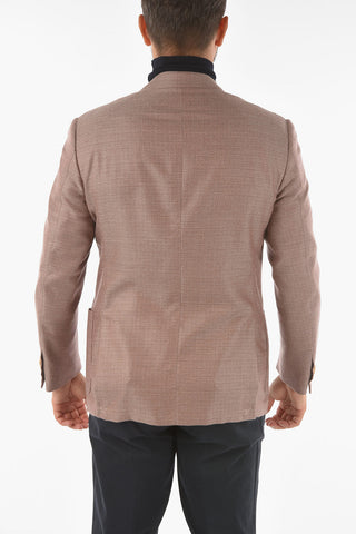 silk and cashmere LEADER SOFT notch lapel 2-button blazer