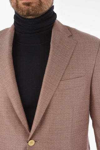 silk and cashmere LEADER SOFT notch lapel 2-button blazer