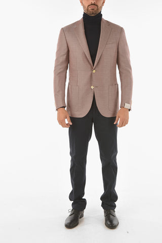silk and cashmere LEADER SOFT notch lapel 2-button blazer