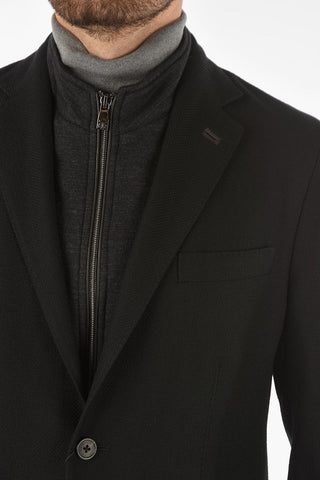 ID virgin wool side vents notch lapel IDENTITY 2-button blazer