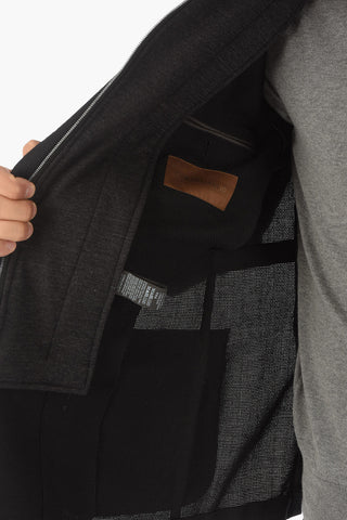 ID virgin wool side vents notch lapel IDENTITY 2-button blazer